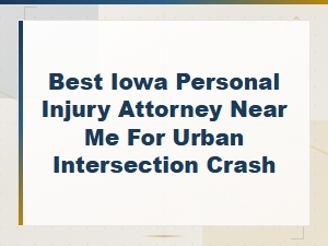 Best Iowa Personal Injury Attorney for Urban Intersection Crash Claims